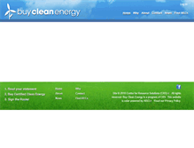 Tablet Screenshot of buycleanenergy.org